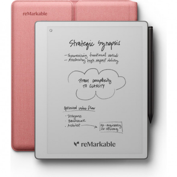 Графический планшет reMarkable Paper Pure+Marker Plus+Sleeve Folio, Desert Pink в Томске