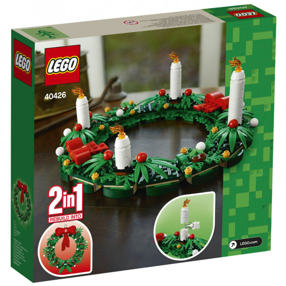 Конструктор LEGO 40426 Сувенирный набор «Рождественский венок» 2 в 1 в Томске