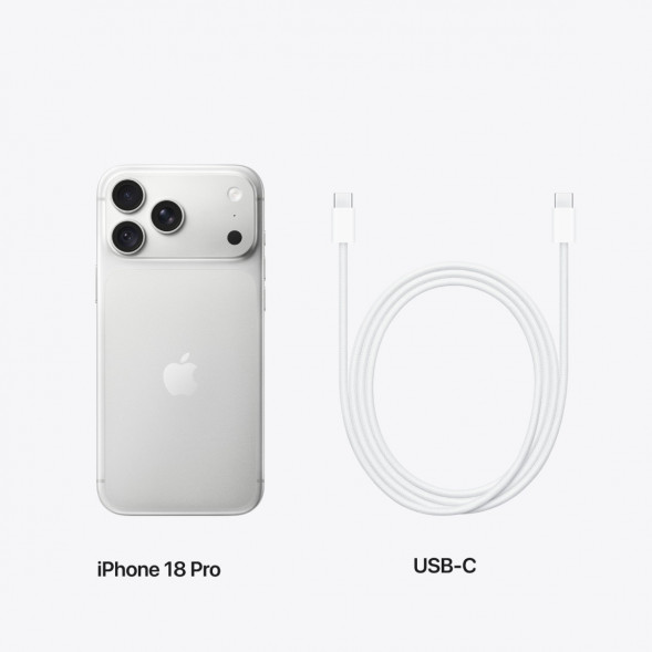 Смартфон Apple iPhone 18 Pro 512GB (eSIM), Silver в Томске