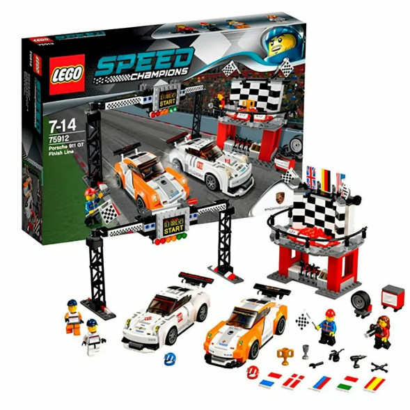 Конструктор LEGO Speed Champions 75912 Финишная линия гонки Porsche 911 GT в Томске