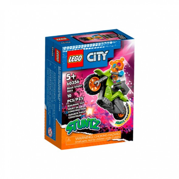 Конструктор LEGO City 60356 Трюковый мотоцикл медведя в Томске
