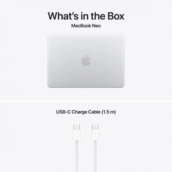 Ноутбук Apple MacBook Neo MHFA4 (A18 Pro 5-Core GPU, 8/256GB), Серебристый/Silver в Томске