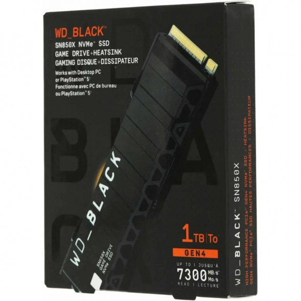 SSD накопитель Western Digital WD Black SN850X NVMe, 1TB (WDS100T2XHE) в Томске