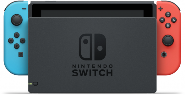 Игровая приставка Nintendo Switch rev.2 32 ГБ, красный/синий в Томске