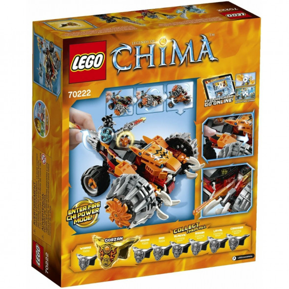 Конструктор LEGO Legends of Chima 70222 Огненный Вездеход Тормака в Томске