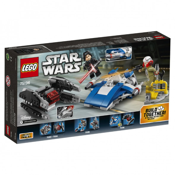 Конструктор LEGO Star Wars 75196 Истребитель типа A против бесшумного истребителя СИД в Томске