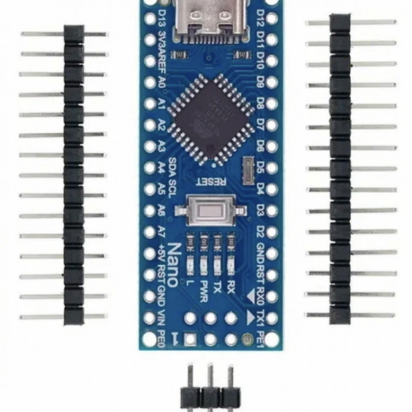 Микроконтроллер Arduino NANO TYPE-C V3.0 (совместимый) Atmega328 CH340 в Томске