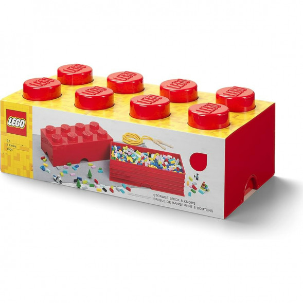 Пластиковый кубик для хранения LEGO Creator 4004, красный в Томске