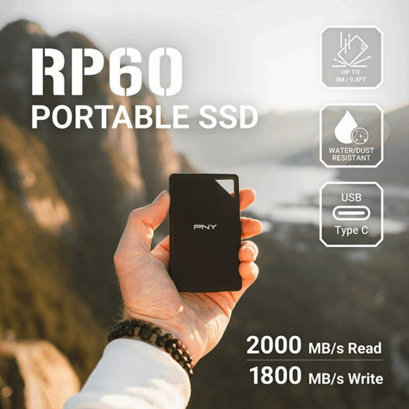 Внешний диск SSD PNY RP60 (PSDOGS3060-2TB-RB), 2 TB в Томске