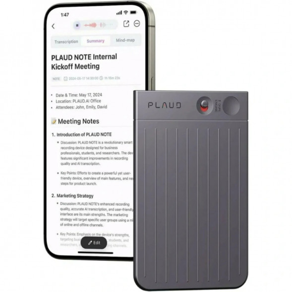 Диктофон Plaud Note NB-100 ChatGPT 64ГБ, Black в Томске