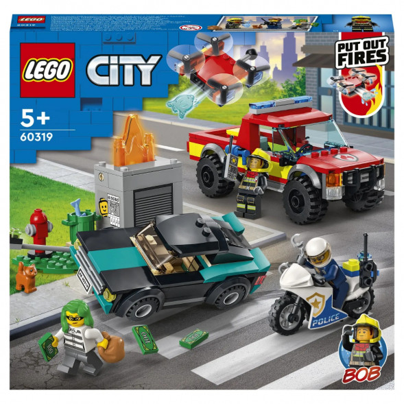 Конструктор LEGO City Fire 60319 Пожарная бригада и полицейская погоня в Томске