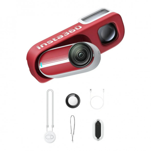 Экшн-камера Insta360 Go 3S Retro Bundle Special Edition 128ГБ, Red в Томске
