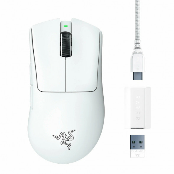 Мышь беспроводная/проводная Razer Deathadder V3 Pro [RZ01-04630200-R3G1] белый в Томске