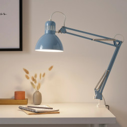 Лампа рабочая IKEA TERTIAL, голубой