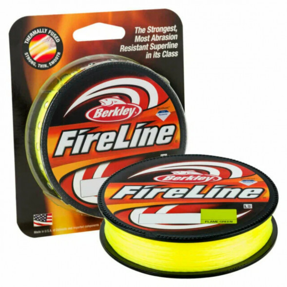 Леска Berkley FireLine 0,25mm 17,5kg 270m, Flame Green (желтый неон) в Томске