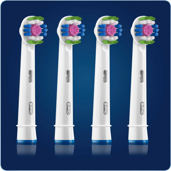 Насадки на зубные щетки Oral-B 3D White, 4 шт. в Томске