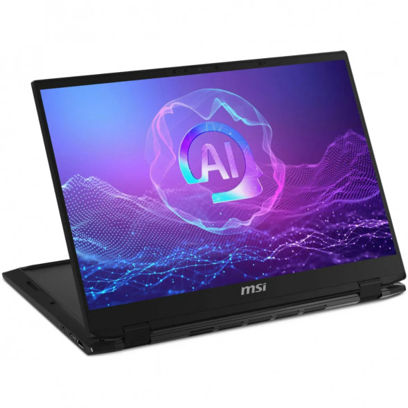 Ноутбук трансформер MSI Summit 16 AI Evo A2HMTG-057RU (16&amp;quot;, IPS, Intel Core Ultra 7 255H 2ГГц, 16 ядер, 16ГБ LPDDR5, 1ТБ SSD, Intel Arc 140T, Windows 11 Home), черный в Томске
