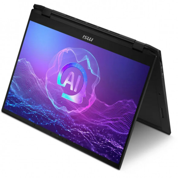 Ноутбук трансформер MSI Summit 16 AI Evo A2HMTG-057RU (16&amp;quot;, IPS, Intel Core Ultra 7 255H 2ГГц, 16 ядер, 16ГБ LPDDR5, 1ТБ SSD, Intel Arc 140T, Windows 11 Home), черный в Томске